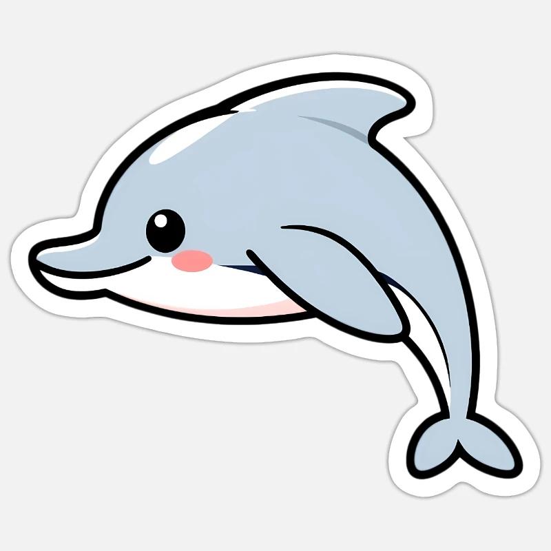 Dolphin Sticker size S (10 x 10 cm)