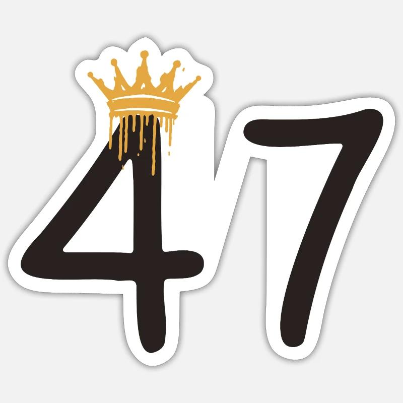 47 Sticker size S (10 x 10 cm)