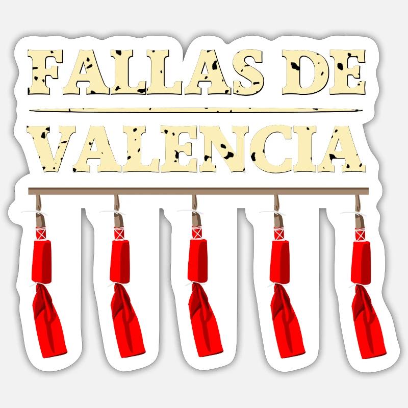 Fallas de Valencia Traca Sticker taille S (10 x 10 cm)