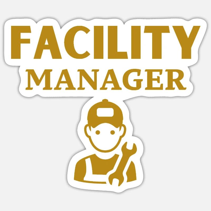 Gestionnaire d’installations - Sticker taille S (10 x 10 cm) - blanc mat