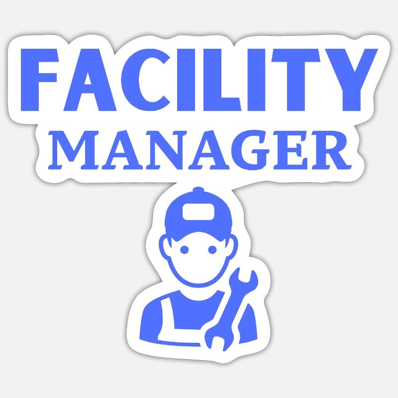  Facility Manager - Sticker Größe S (10 x 10 cm) - Mattweiß