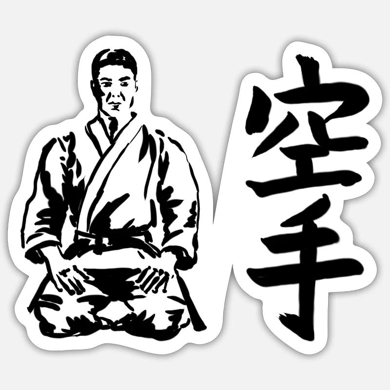 karaté Sticker taille S (10 x 10 cm)