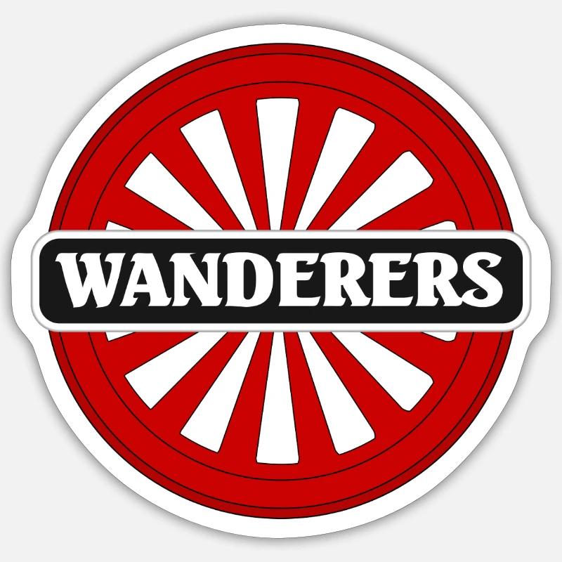 Logo de la roue des Wanderers Sticker taille S (10 x 10 cm)