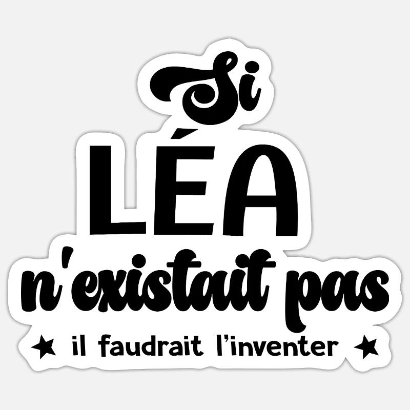 Lea personalized gift lea Sticker size S (10 x 10 cm)