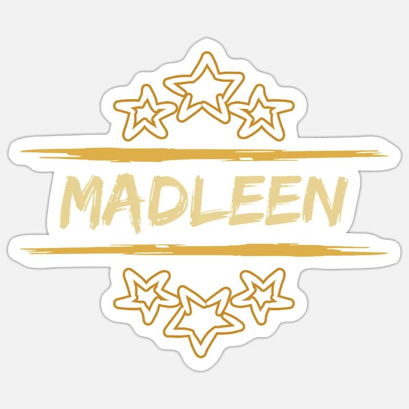 Cadeau pour Madleen - Sticker taille S (10 x 10 cm) - blanc mat