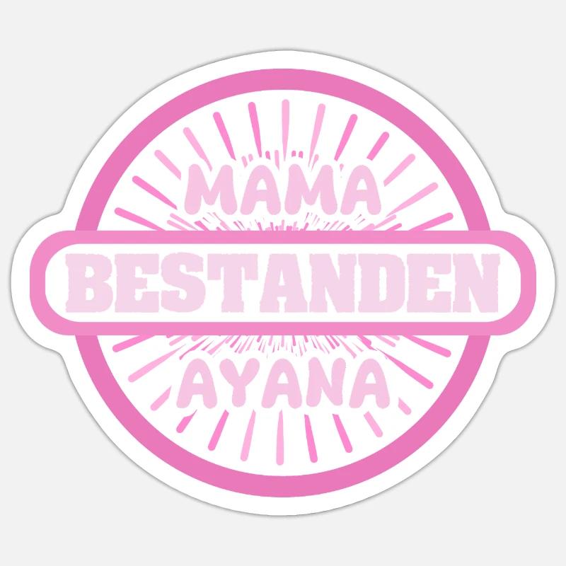 First name Ayana Sticker size S (10 x 10 cm)
