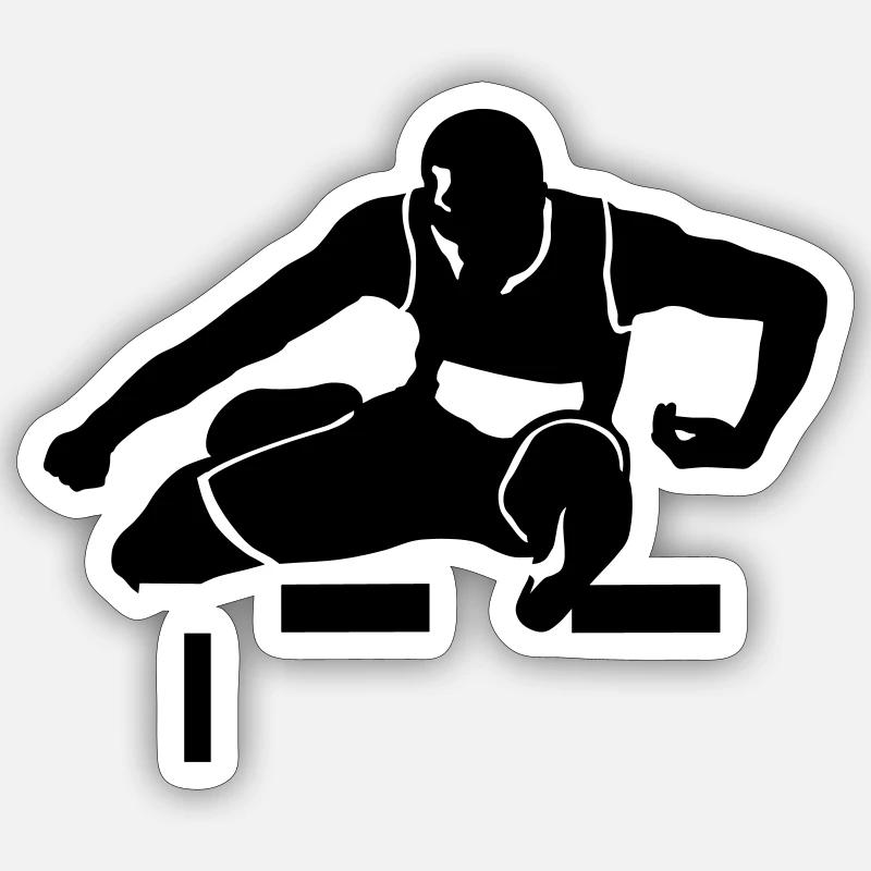 athletics - Sticker size S (10 x 10 cm) - white matte