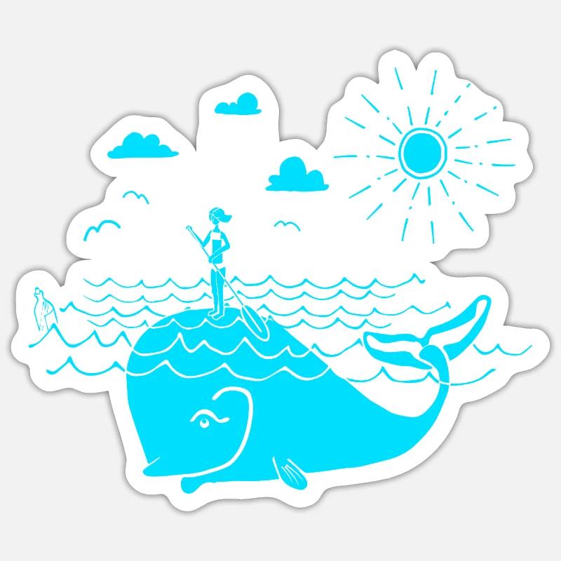 SUP - Sticker Größe S (10 x 10 cm) - Mattweiß