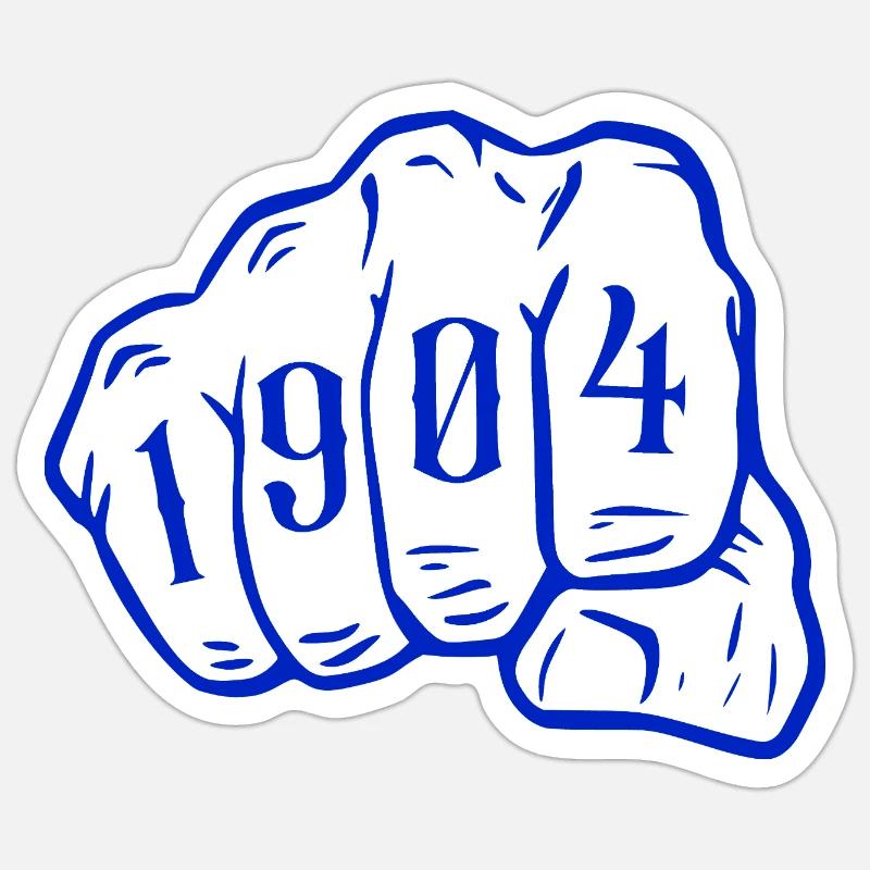 Ruhrpott Echte Gelsenkirchener seit 1904  - Sticker Größe S (10 x 10 cm) - Mattweiß