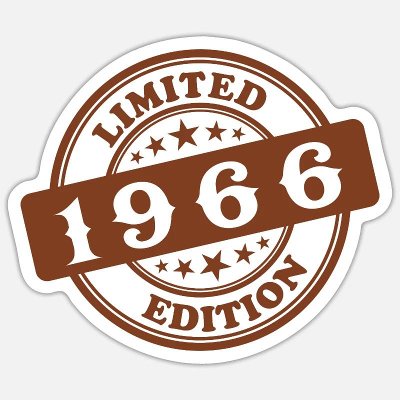 Limitierte Auflage 1966 - Sticker Größe S (10 x 10 cm) - Mattweiß