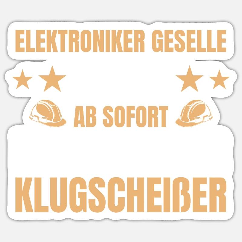 Technicien en électronique Compagnon 2026 Formation terminée Sticker taille S (10 x 10 cm)