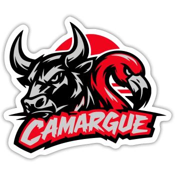 Camargue - Sticker Größe S (10 x 10 cm) - Mattweiß - Vorne