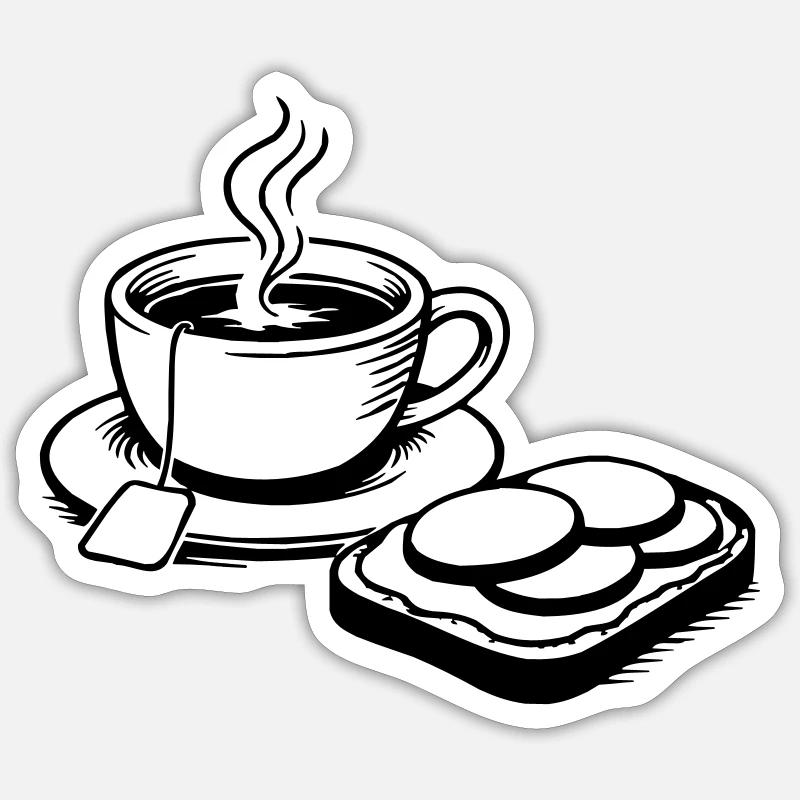 Cup - Sticker size S (10 x 10 cm) - white matte