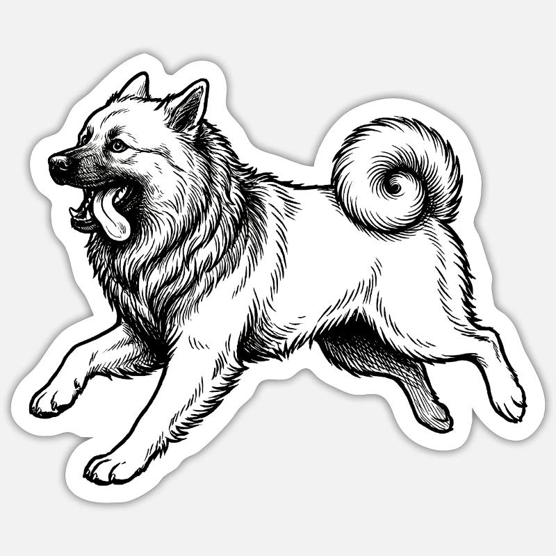 Eurasier | Bright - Sticker size S (10 x 10 cm) - white matte
