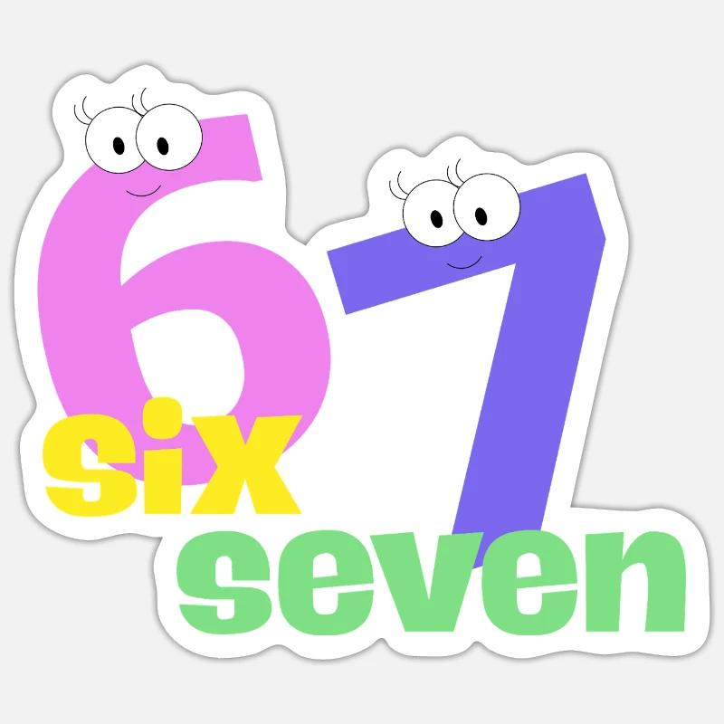 Six Seven Trend Sticker size S (10 x 10 cm)