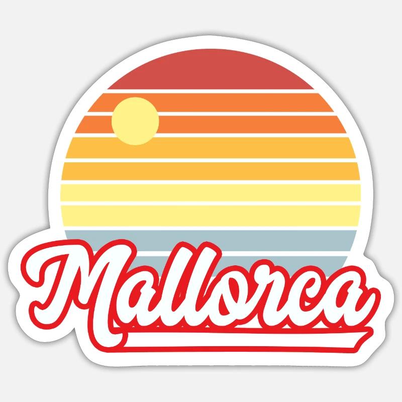 Mallorca, Holidays Sticker size S (10 x 10 cm)