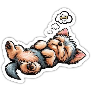 Yorkshire Terrier Yorkie Yorkie Owner Yorkies - Sticker size S (10 x 10 cm) - white matte - Front