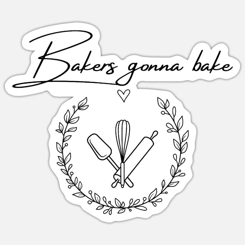 Baker's going to Bake Sticker size S (10 x 10 cm)