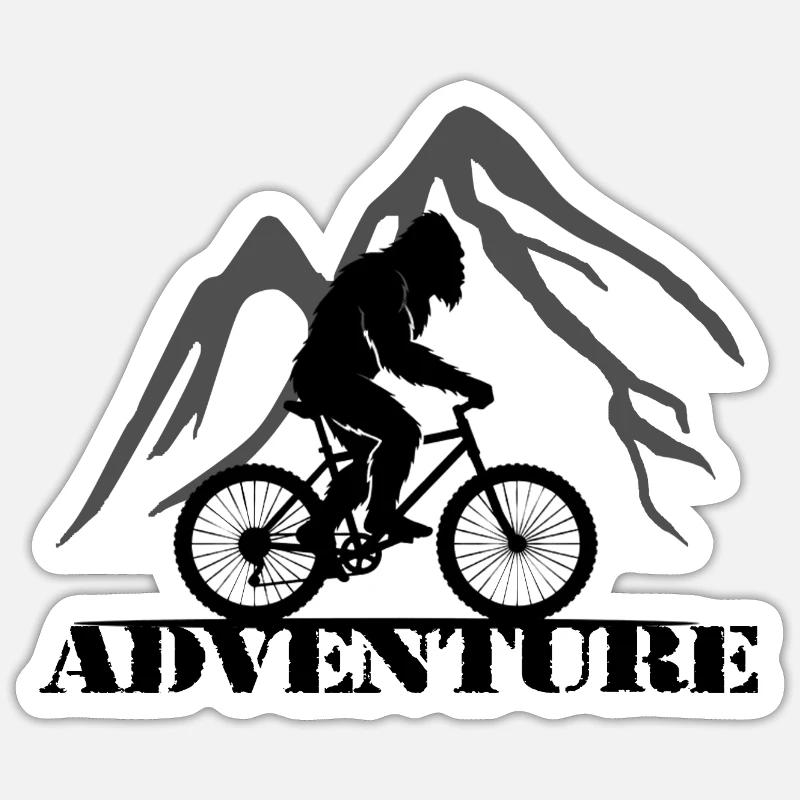 Aventure - Sticker taille S (10 x 10 cm) - blanc mat
