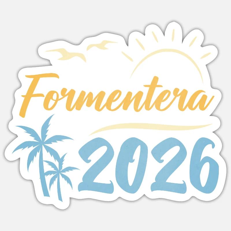 Formentera 2026 Sticker taille S (10 x 10 cm)