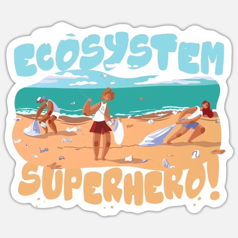 Ecologist Ecology - Sticker size S (10 x 10 cm) - white matte