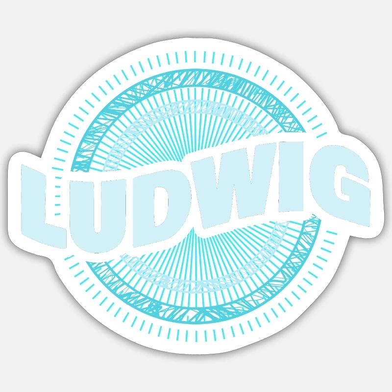 Ludwig - Sticker size S (10 x 10 cm) - white matte