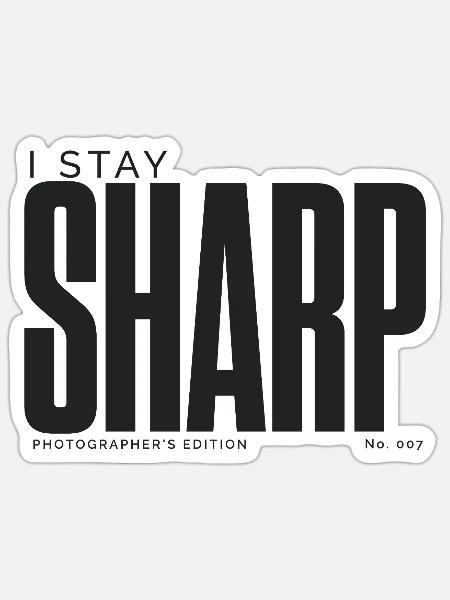 Ich bleibe wachsam | Fotografenausgabe - Sticker Größe S (10 x 10 cm) - Mattweiß