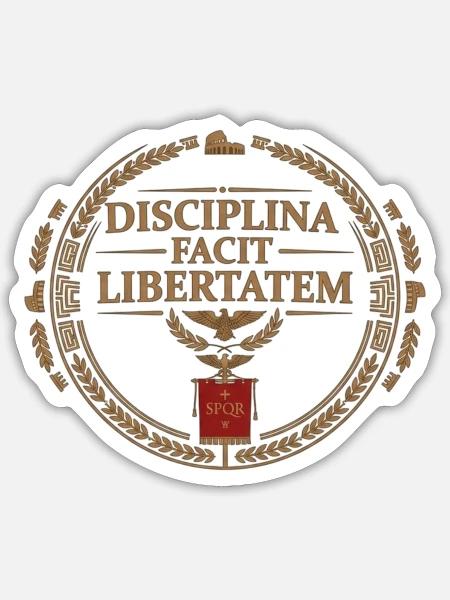 Römer Emblem - Sticker Größe S (10 x 10 cm) - Mattweiß