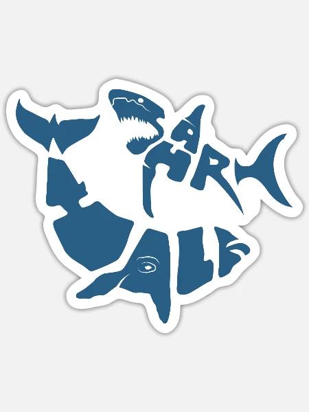 SW_LOGO_5_BLEU - Sticker Größe S (10 x 10 cm) - Mattweiß