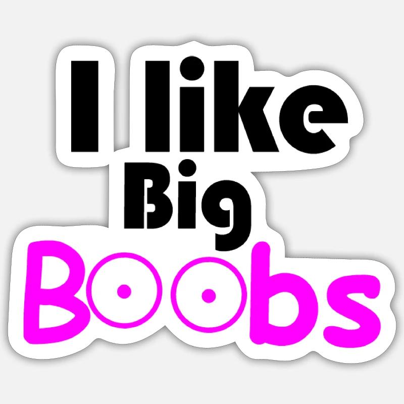 Large breasts Sticker size S (10 x 10 cm)