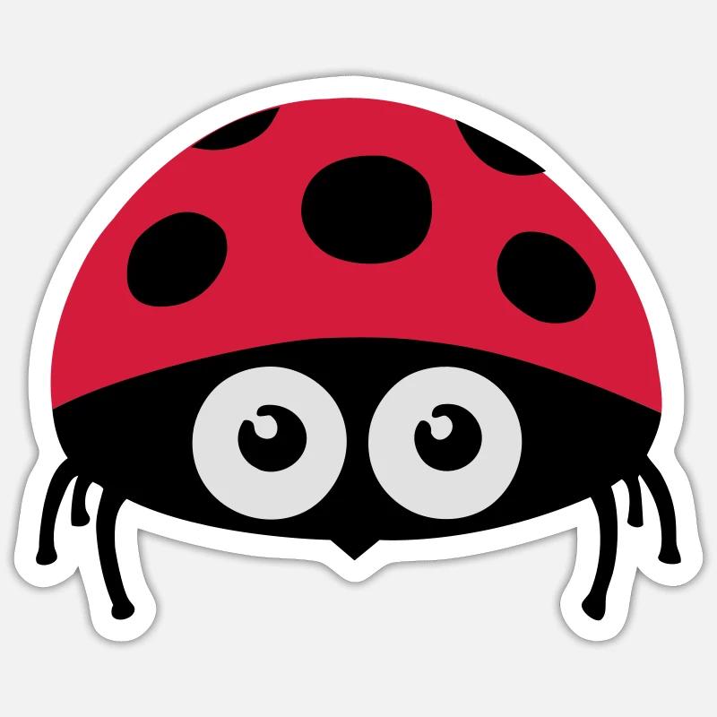 Marienkäfer (ladybug) 02.1 Sticker Größe S (10 x 10 cm)