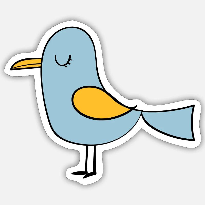 Vogel Sticker Größe S (10 x 10 cm)
