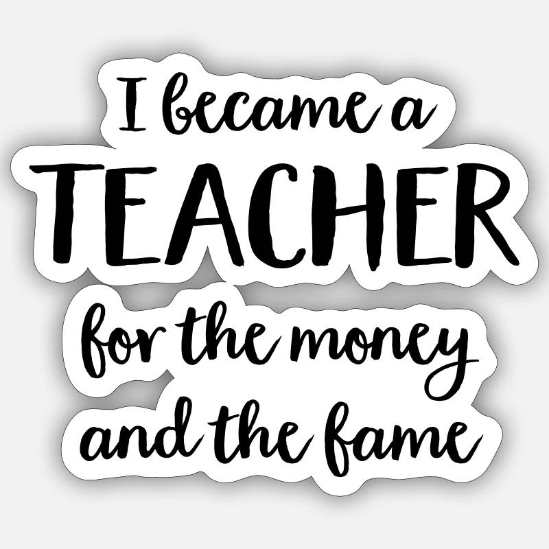 Enseignants Sticker taille S (10 x 10 cm)