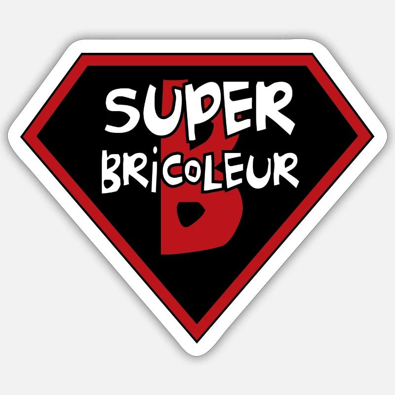 Super-Heimwerker Sticker Größe S (10 x 10 cm)