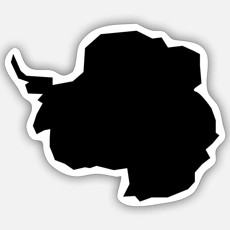 Antarktika - Sticker Größe S (10 x 10 cm) - Mattweiß