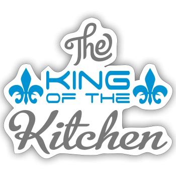 Koch - Sticker Größe S (10 x 10 cm) - Mattweiß - Vorne
