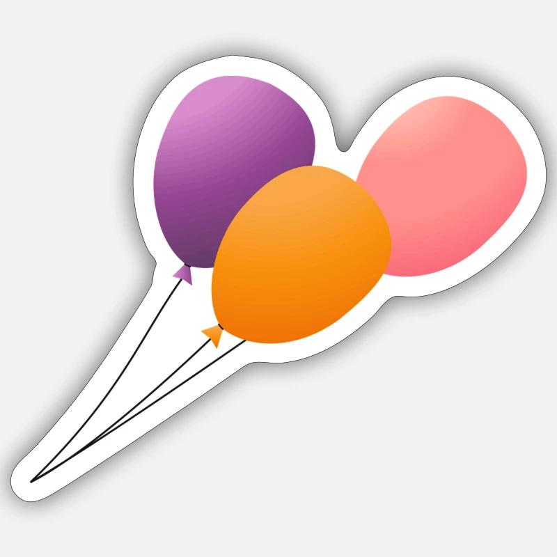 balloons Sticker size S (10 x 10 cm)