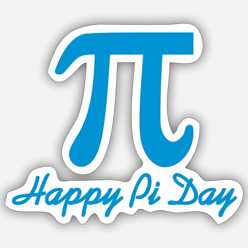 Pi Day - Sticker size S (10 x 10 cm) - white matte