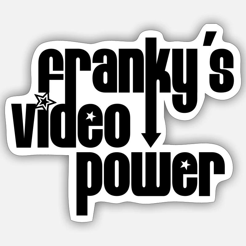 Franky's Video Power Sticker size S (10 x 10 cm)