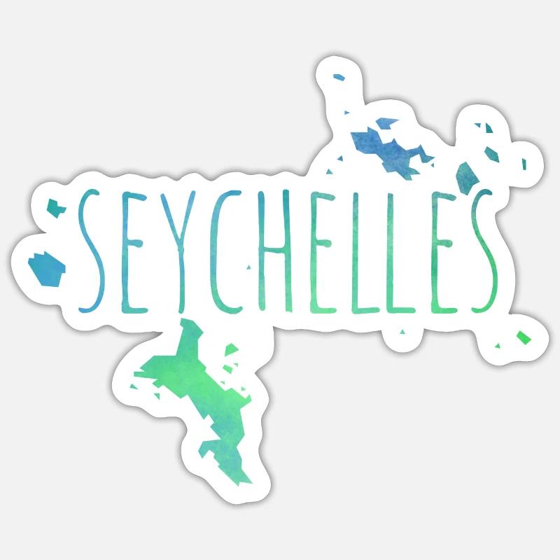 Seychelles Sticker Größe S (10 x 10 cm)