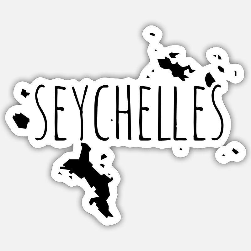 Seychelles Sticker Größe S (10 x 10 cm)