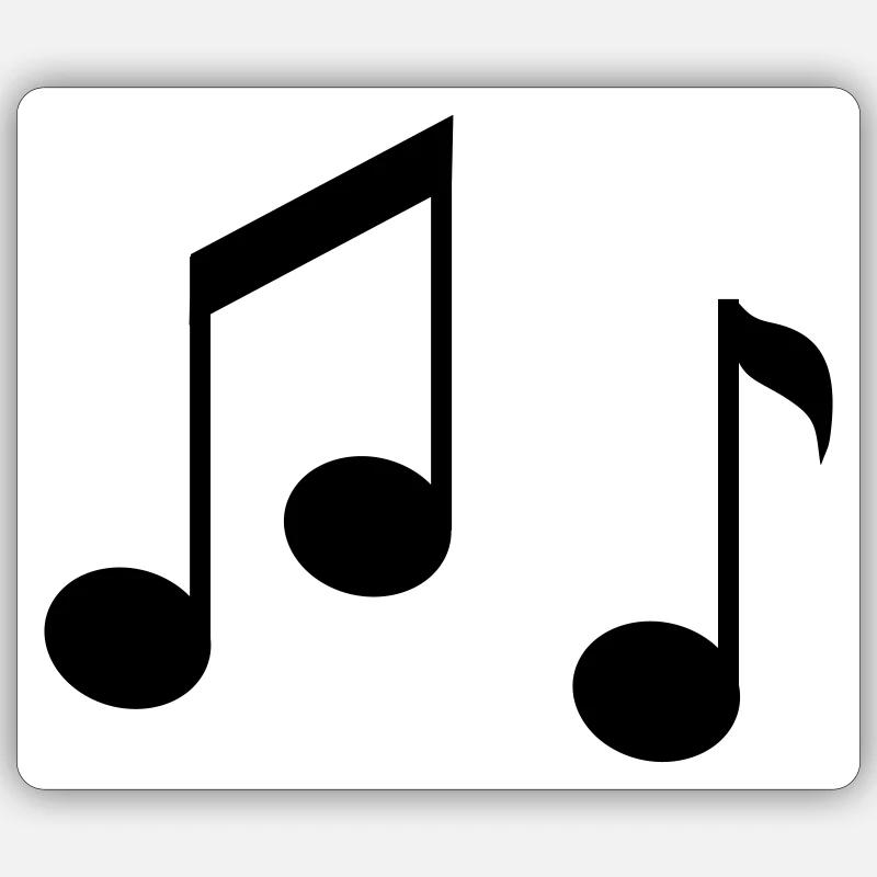 Notes abstraites aux couleurs pastel Sticker taille S (10 x 10 cm)