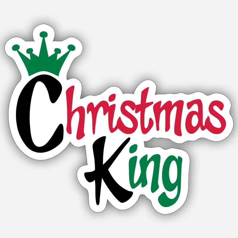Noël - Sticker taille S (10 x 10 cm) - blanc mat