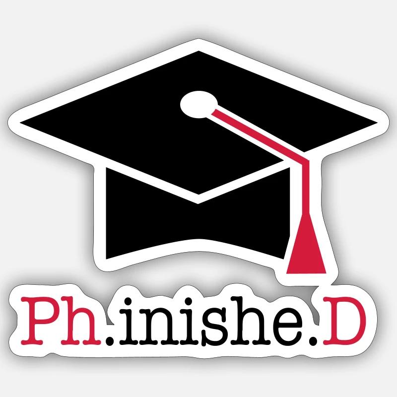 Doktortitel Sticker Größe S (10 x 10 cm)