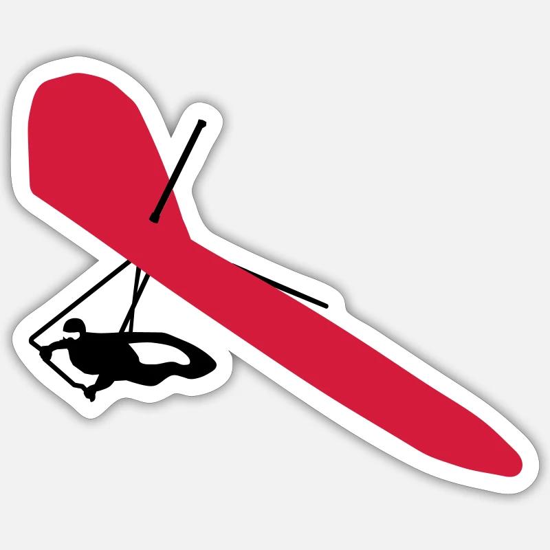 drachenflieger - Sticker taille S (10 x 10 cm) - blanc mat