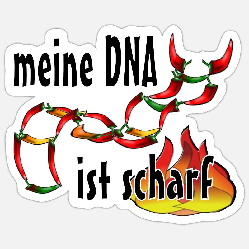 sharp DNA - Sticker size S (10 x 10 cm) - white matte