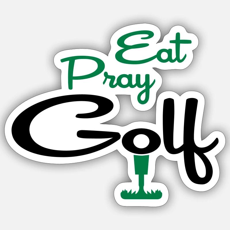 golf - Sticker size S (10 x 10 cm) - white matte
