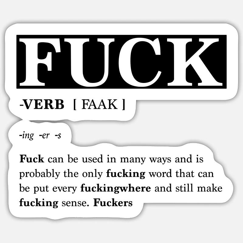 baise putain baiseur baise faak - Sticker taille S (10 x 10 cm) - blanc mat