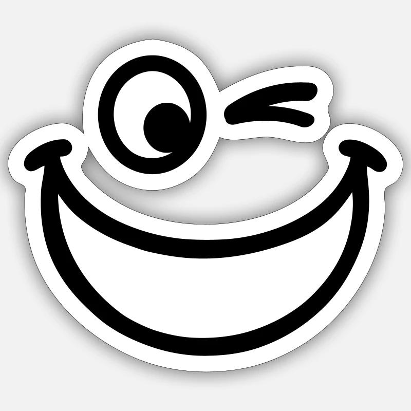 Smiley Sticker size S (10 x 10 cm)