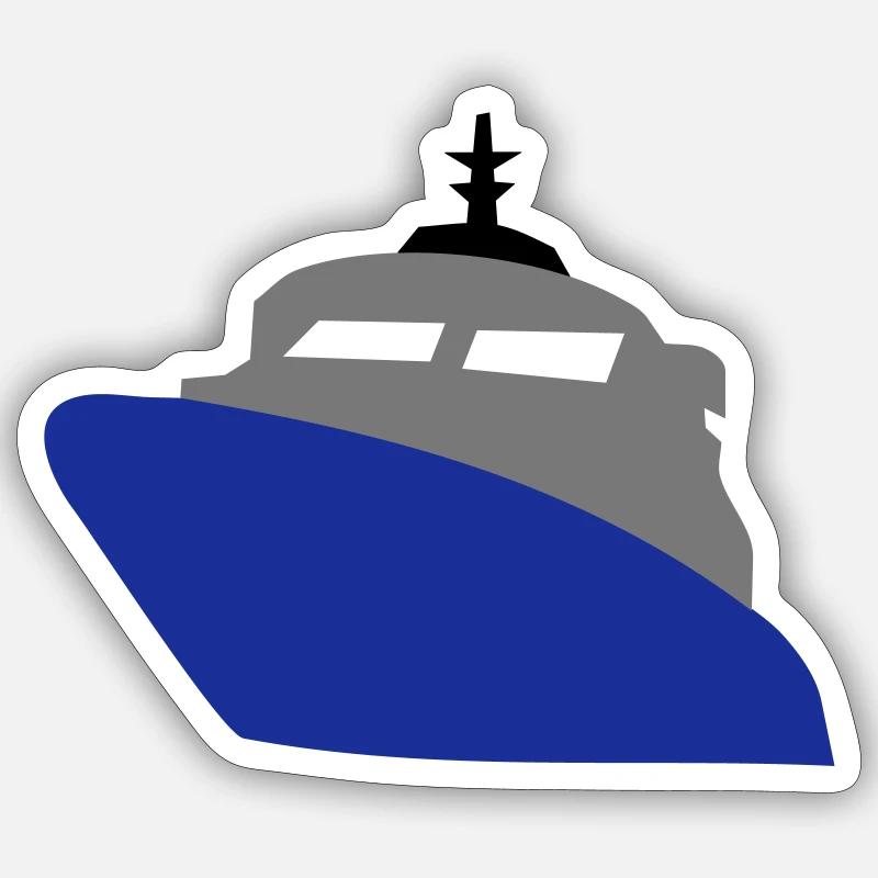 ship - Sticker size S (10 x 10 cm) - white matte